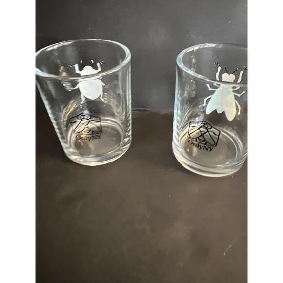 Kitschy Barware Shot Glass Stemless Wine Fly Beatle Spider Set/4 Four 4 oz READ - Picture 6 of 14